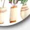 Designart - Trio of Houseplants Sanseviera Snake Plant - Farmhouse Metal Circle Wall Art